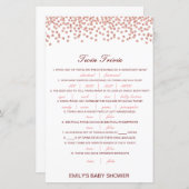 Bewerkbare Baby Tweeling Trivia Baby Shower met An (Voorkant / Achterkant)