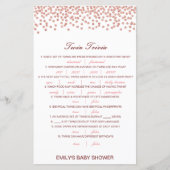Bewerkbare Baby Tweeling Trivia Baby Shower met An (Voorkant)