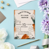 Bewerkbare babyshower uitnodiging | Minimalistisch (Insitu (Huwelijk))