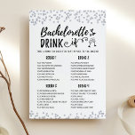 Bewerkbare Bachelorette DRINK IF Hen Party Game Ka Kaart<br><div class="desc">Koop dit bewerkbare spel en geniet van een hoge kwaliteit Drink als spel voor uw evenement! Dit is een spel sjabloon,  U kunt de vragen veranderen zoals u wenst! Confetti.</div>