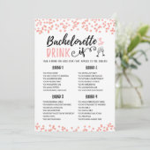 Bewerkbare Bachelorette DRINK IF Hen Party Game Ka Kaart (Staand voorkant)
