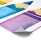 Bewerkbare Back to School Banner & Poster Sjabloon (Hoek)