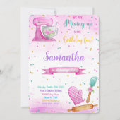 Bewerkbare Bakuitnodiging voor verjaardag Kaart (Voorkant)