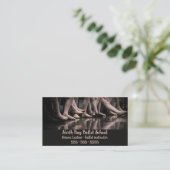 Bewerkbare balletinstructeur visitekaartje (Staand voorkant)