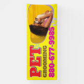 Bewerkbare banner voor huisdierenverzorgingsservic (Verticaal)