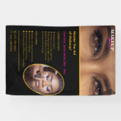 Bewerkbare banner voor make-upklas (Horizontaal)