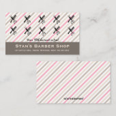 Bewerkbare Barber Shop Loyalty Rewards Kaart (Voorkant / Achterkant)