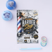 Bewerkbare barbershop flyer | Marketingontwerp  (Enkel)