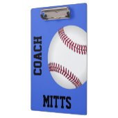 Bewerkbare Baseball Softball Coach's Klembord (Links)