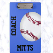 Bewerkbare Baseball Softball Coach's Klembord