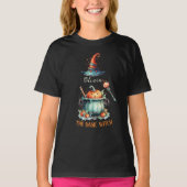 Bewerkbare Basic Witch Pumpkin Spice Jeugd Hallowe T-shirt (Voorkant)