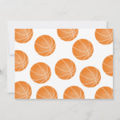 Bewerkbare Basketbal Foto Uitnodiging (Achterkant)