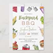 Bewerkbare BBQ Uitnodiging, Barbeque Uitnodiging (Voorkant)