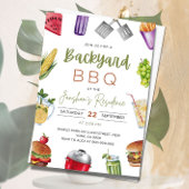 Bewerkbare BBQ Uitnodiging, Barbeque Uitnodiging