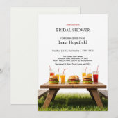 Bewerkbare BBQ Vrijgezellenfeest Cookout Wedding Kaart (Voorkant / Achterkant)