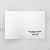 Bewerkbare Bday Saurus voor haar of hem verjaardag Kaart (Binnen)