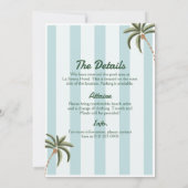 Bewerkbare Beach Club Cabana Uitnodiging Verjaarda (Achterkant)