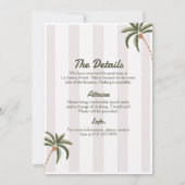 Bewerkbare Beach Club Cabana Uitnodiging Verjaarda (Achterkant)