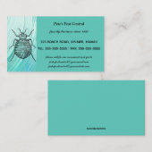 Bewerkbare Bed Bug ongediertebestrijding Visitekaartje (Voorkant / Achterkant)