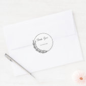 BEWERKBARE BEDANKSTICKER RONDE STICKER (Envelop)