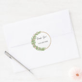 BEWERKBARE BEDANKT STICKER (Envelop)