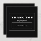 Bewerkbare Bedankt voor uw inkoopactiviteiten (Voorkant / Achterkant)