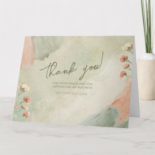 Bewerkbare Bedankt voor uw inkoopactiviteiten (Voorkant)