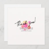 Bewerkbare Bedankt voor uw inkoopactiviteiten, Col (Voorkant / Achterkant)