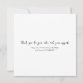 Bewerkbare Bedankt voor uw minimale inkoopsom (Achterkant)