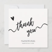 Bewerkbare Bedankt voor uw minimale inkoopsom (Voorkant)