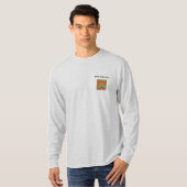 Bewerkbare Bedrijf School Logo en Naam T-shirt (Voorkant volledig)