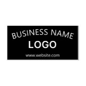 Bewerkbare bedrijfsnaam, website en geüpload logo rubberstempel (Afrduk)