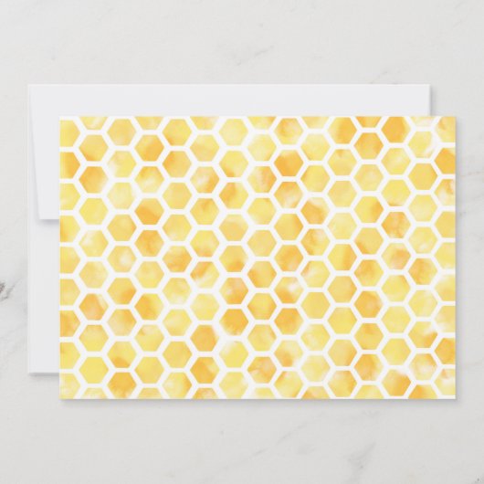 Bewerkbare Bee Verjaardag Foto Uitnodiging (Achterkant)