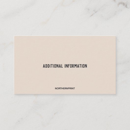 bewerkbare behuizing visitekaartje (Achterkant)