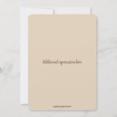 Bewerkbare Beige Angels Sterren Viering van het Le Kaart (Achterkant)