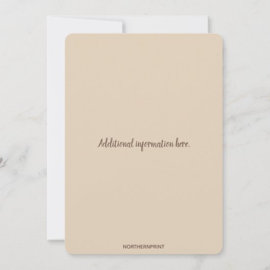 Bewerkbare Beige Angels Sterren Viering van het Le Kaart (Achterkant)