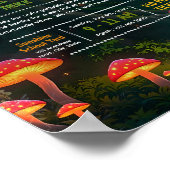 Bewerkbare betoverde vader-dochter dans flyer poster (Hoek)