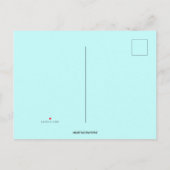 Bewerkbare bevestiging van duif en vis uitnodiging briefkaart (Achterkant)