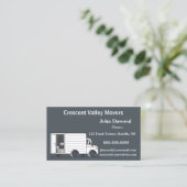 Bewerkbare bewegende truckverhuizers visitekaartje (Staand voorkant)