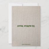 Bewerkbare bier- en brouwverjaardagsuitnodiging kaart (Achterkant)