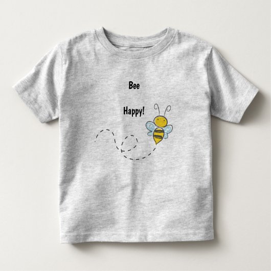 Bewerkbare bij Happy Kinder Shirts (Voorkant)