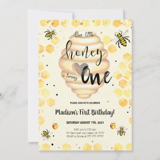 Bewerkbare Bij Uitnodiging (Voorkant)