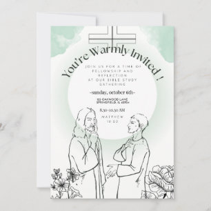 Bewerkbare Bijbelvers Bijbelstudie Uitnodiging