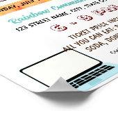 Bewerkbare bijles school flyer poster (Hoek)