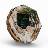 Bewerkbare bio-neutrale zwangerschapsaankondiging fotoblokken (Rechts)