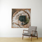 Bewerkbare bio-neutrale zwangerschapsaankondiging wandkleed (In Situ (horizontaal))