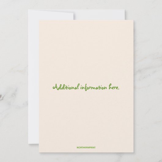 Bewerkbare Birdhouse Warming uitnodiging (Achterkant)