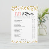 Bewerkbare Birthday Ever or Never Birthday Game Ka Kaart (Staand voorkant)