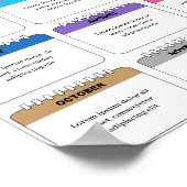 Bewerkbare Birthday Tracker sjabloon Poster (Hoek)