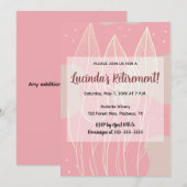 Bewerkbare bladeren en stoffige Roos achtergrond Kaart (Voorkant / Achterkant)